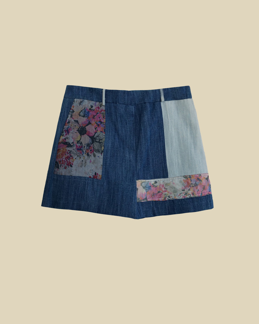 SHORT JEANS KIMY PATWORK