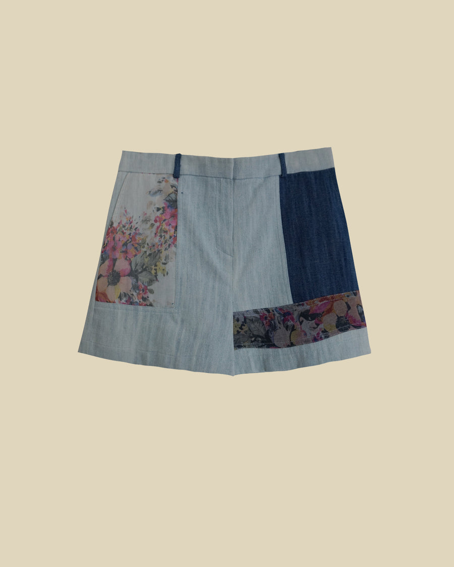 SHORT JEANS KIMY PATWORK